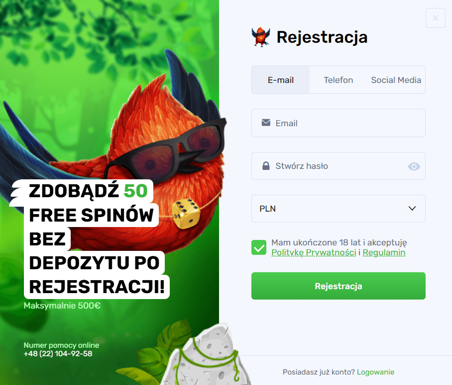 luckybird-50-darmowych-spinów